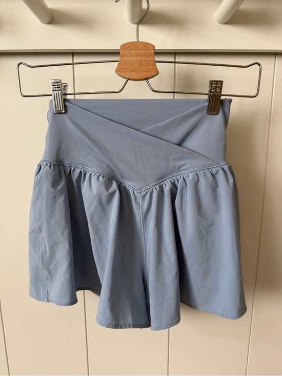 aerie Pants - Aerie Light Blue Athletic Crossover Shorts
